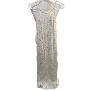 Cachet Formal Ivory Lace Mermaid Gown Beaded No Size Tag Wedding Formal PromFLAW